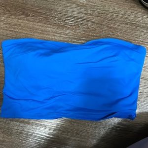 Aerie Royal Bright Blue Long Bandeau Bikini Top